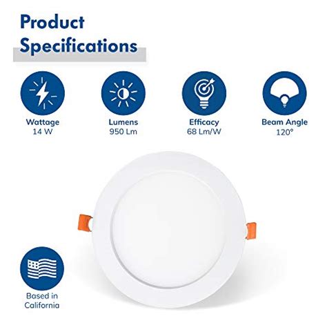 hyperikon 6 recessed led downlight with junction box|Hyperikon 6 inch LED Recessed Lighting Selectable Color .